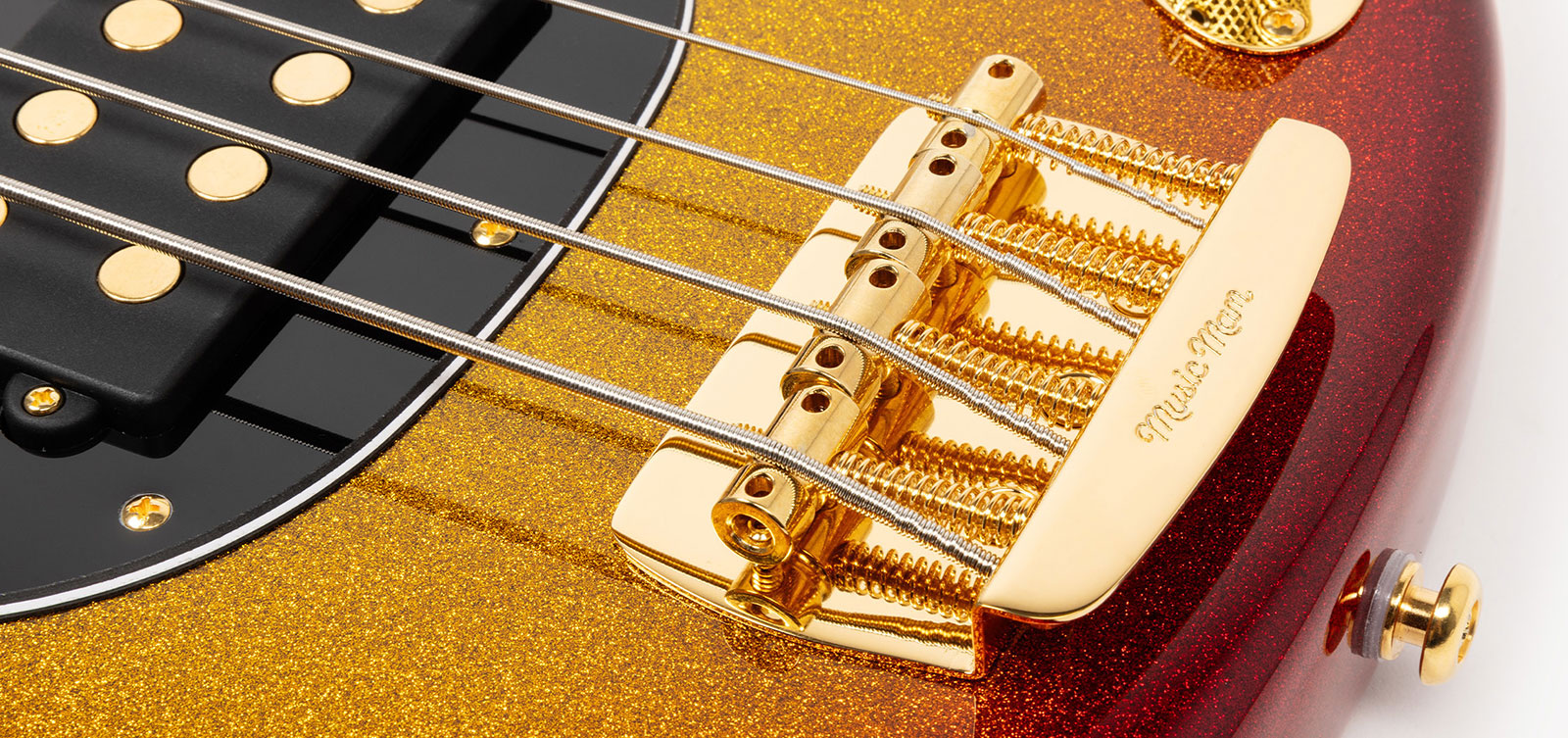 Music Man Stingray Special Hh Active Eb +housse - Cherry Punch - Solid body elektrische bas - Variation 3