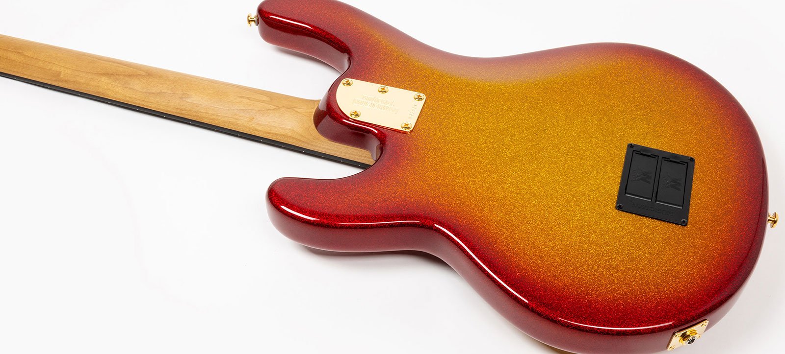 Music Man Stingray Special Hh Active Eb +housse - Cherry Punch - Solid body elektrische bas - Variation 4