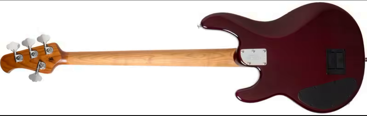 Music Man Stingray Special Hh Active Mn +housse - Translucent Oxblood - Solid body elektrische bas - Variation 1