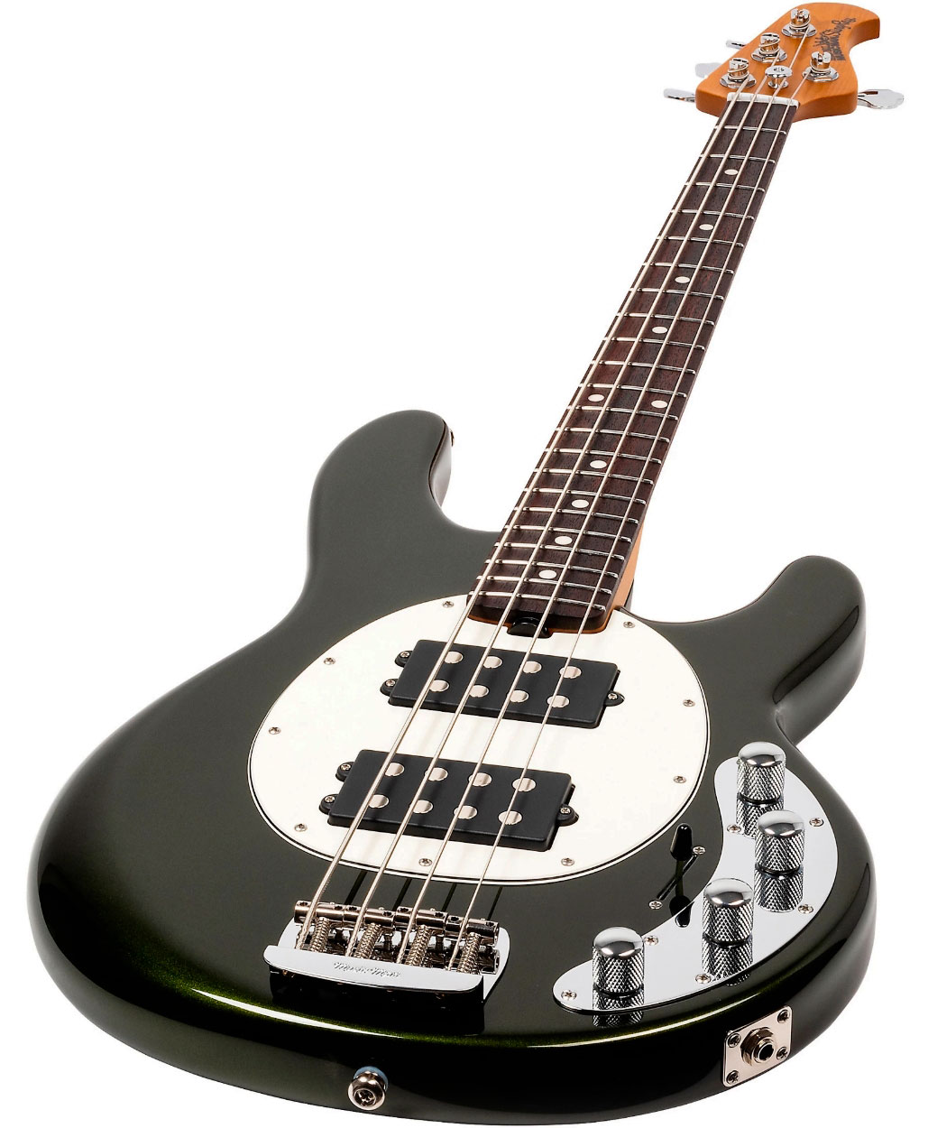 Music Man Stingray Special Hh Active Rw +housse - Fallout Green - Solid body elektrische bas - Variation 2