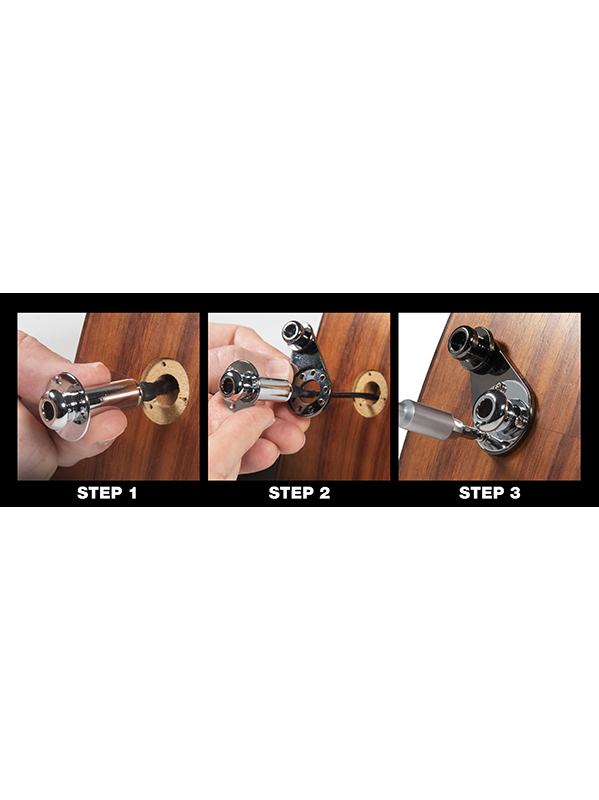 Music Nomad Acousti-lok Strap Lock Pour Sortie Jack Sur 3 Vis - Straplock knop - Variation 1
