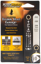 Gitaargereedschap Music nomad Precision shim for Truss Rod adjustment, capo pick included