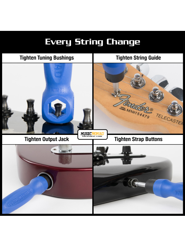 Music Nomad Kit De Changement De Cordes (manivelle, Pince, Tune-it, Bras Octopus) - Gitaargereedschap - Variation 6