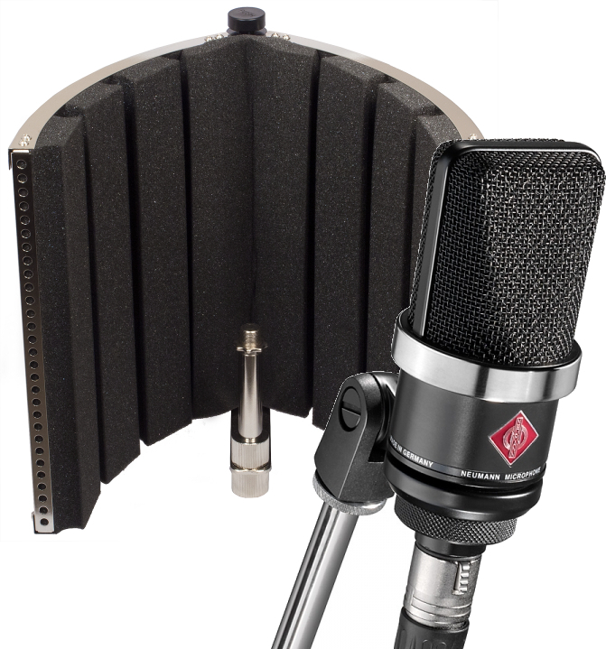 Neumann Tlm 102 Bk  + X-screen - Microfoon set met statief - Main picture