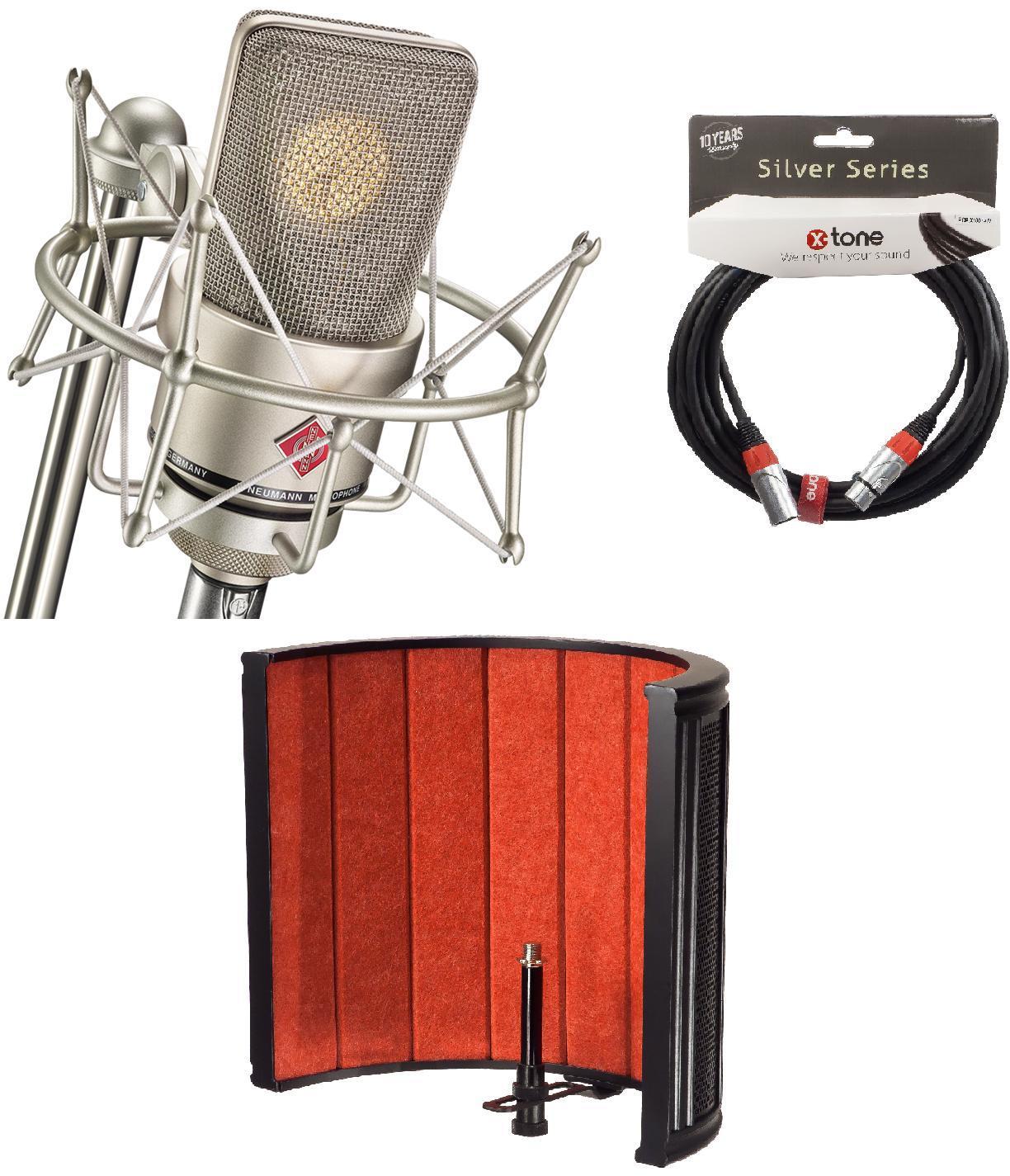Microfoon set met statief Neumann TLM 103 Studio Set + X-TONE X-Screen Pro + X-TONE X2001-6M - Xlr Xlr 6M