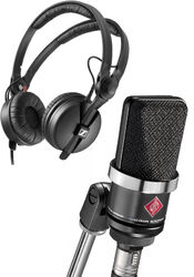 Microfoon set met statief Neumann TLM 102 BK + HD 25