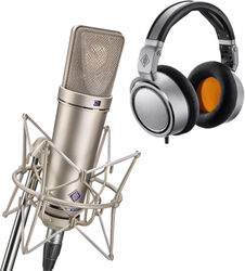 Microfoon set met statief Neumann UA87 Ai studio Set Nickel + NDH 20 Offert