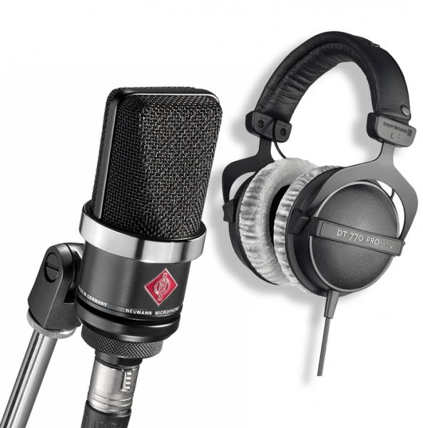 Microfoon set met statief Neumann TLM 102 BK + DT 770 PRO 80 OHMS