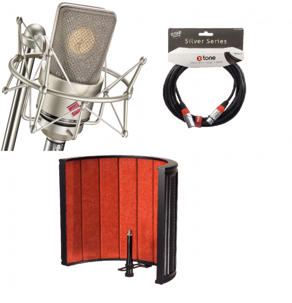 Microfoon set met statief Neumann TLM 103 Studio Set + X-TONE X-Screen Pro + X-TONE X2001-6M - Xlr Xlr 6M