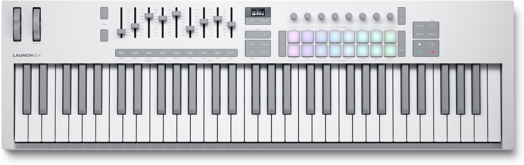 Novation Launchkey 61 Mk4 White - Masterkeyboard - Main picture
