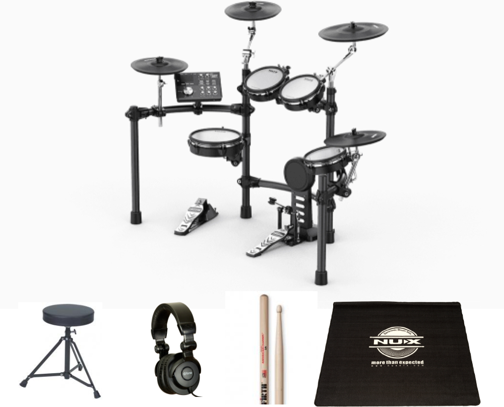 Nux Dm7-x Bundle Complet - X-hp1 + Dt90 + Vic5a + Tapis - Elektronisch drumstel - Main picture
