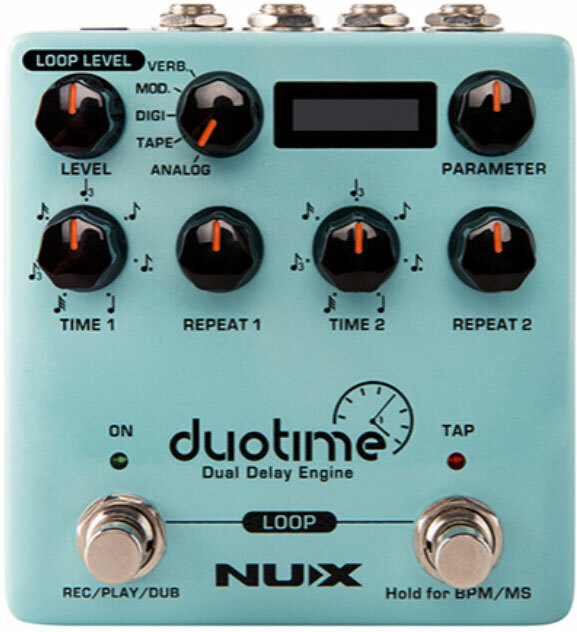 Nux Duotime Ndd-6 Dual Delay Engine Verdugo - Reverb/delay/echo effect pedaal - Main picture