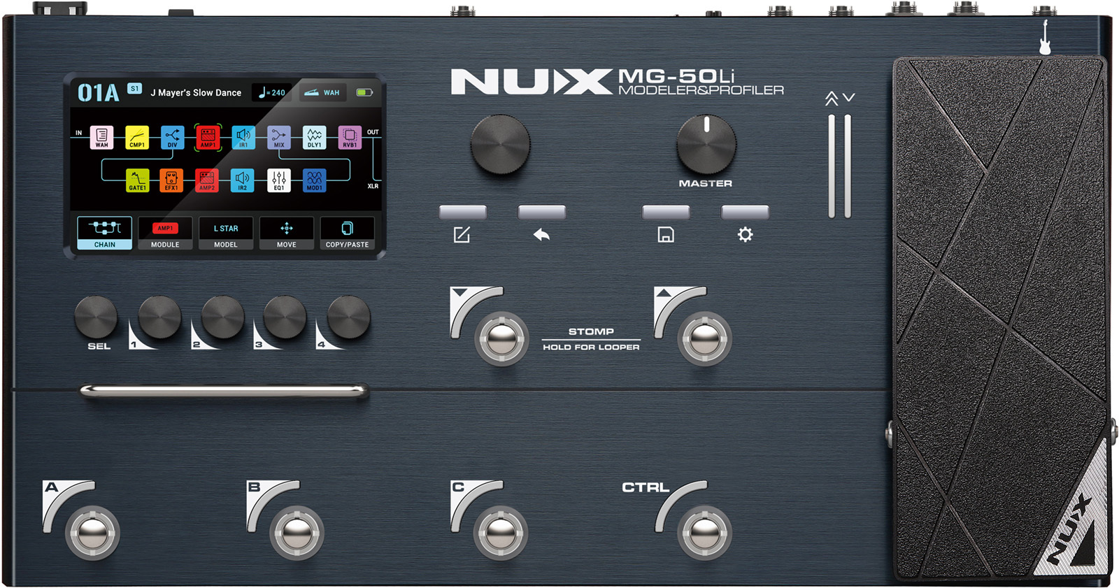 Nux Mg50 Li Guitar & Bass - Multieffecten Pedaal voor Electrische Gitaar - Main picture