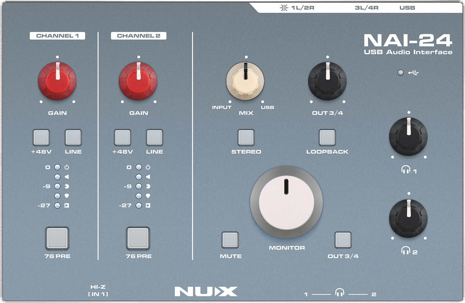 Nux Nai-24 - USB audio-interface - Main picture
