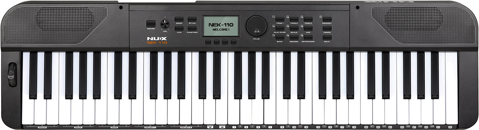 Nux Npk-110 Black - Noir - Draagbaar digitale piano - Main picture