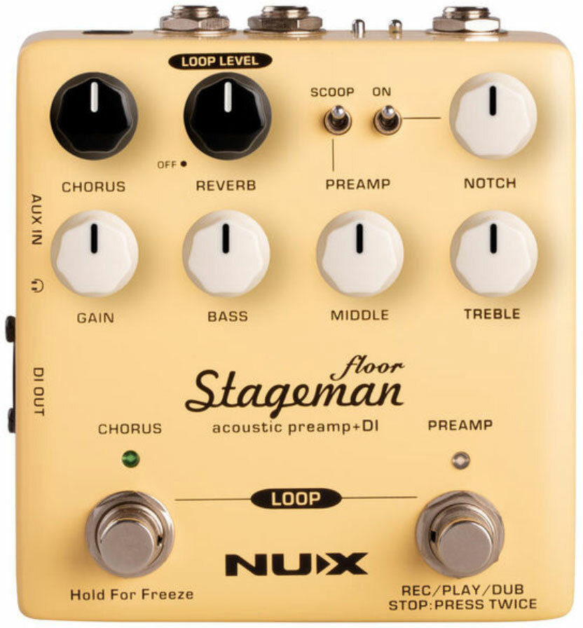 Nux Stageman Floor Nap-5 Acoustic Preamp & Di Verdugo - Akoestische voorversterker - Main picture