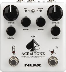 Overdrive/distortion/fuzz effectpedaal Nux                            Ace Of Tone Dual Overdrive