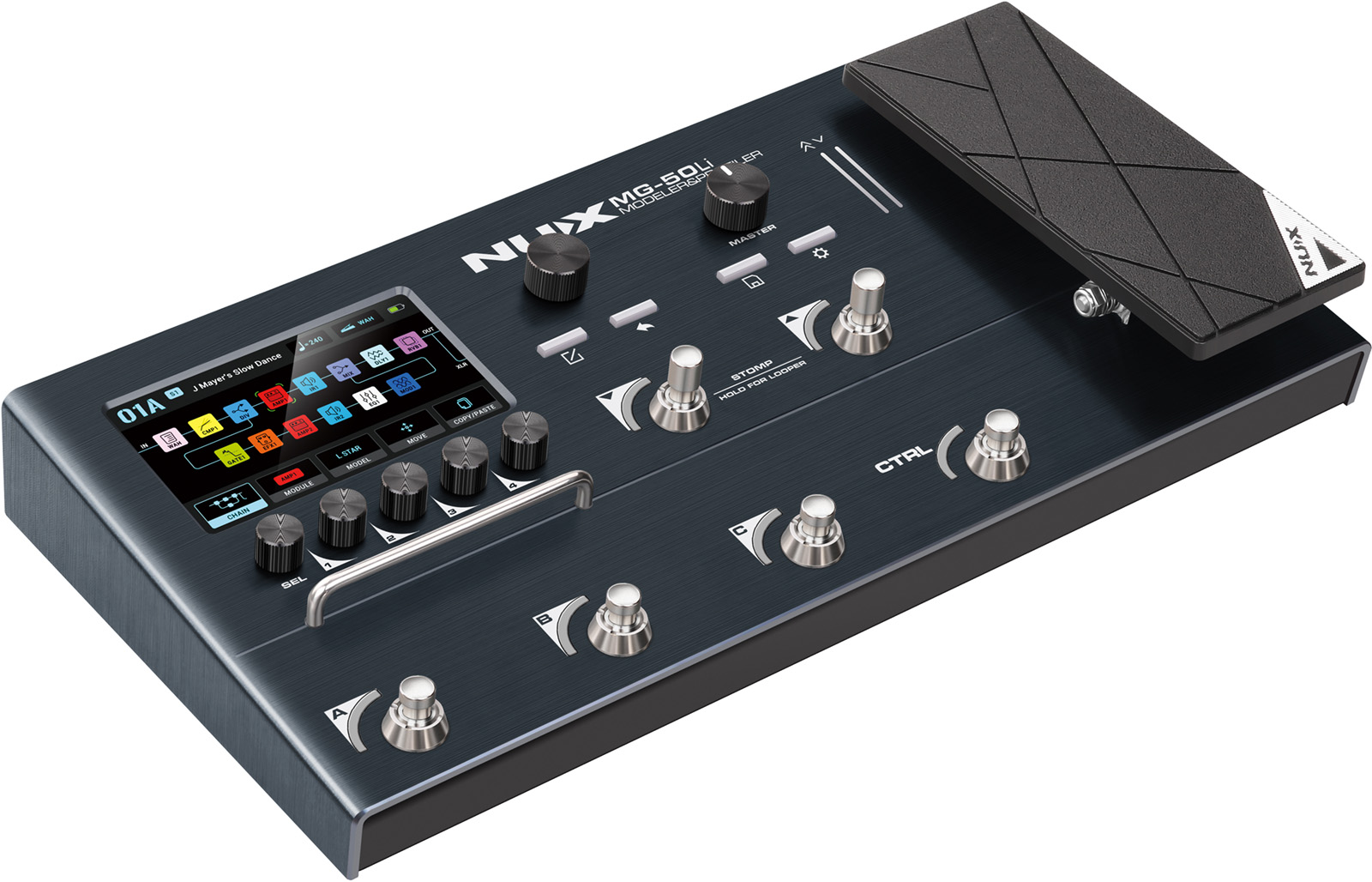 Nux Mg50 Li Guitar & Bass - Multieffecten Pedaal voor Electrische Gitaar - Variation 4