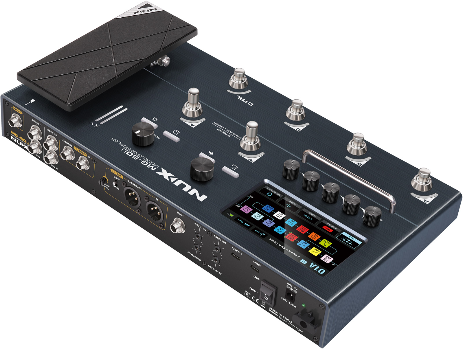 Nux Mg50 Li Guitar & Bass - Multieffecten Pedaal voor Electrische Gitaar - Variation 5