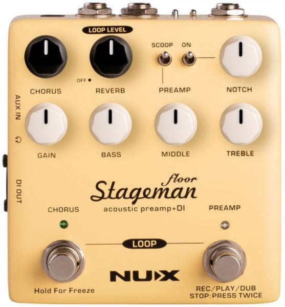 Akoestische voorversterker Nux                            Stageman Floor NAP-5 Acoustic Preamp & DI