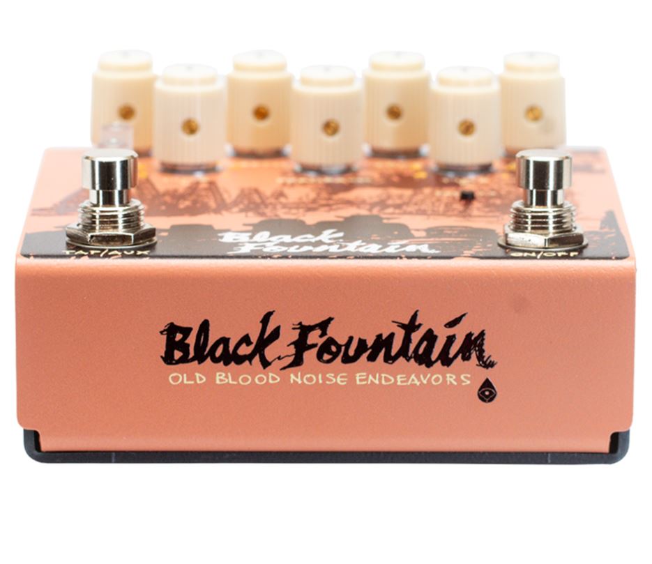 Old Blood Noise Black Fountain Stereo Terracotta - Reverb/delay/echo effect pedaal - Variation 1