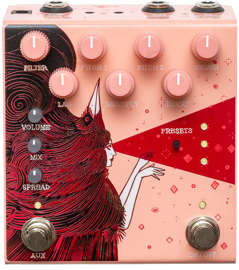 Old Blood Noise Dark Star Stereo Soundscape Reverb Pink - Reverb/delay/echo effect pedaal - Main picture
