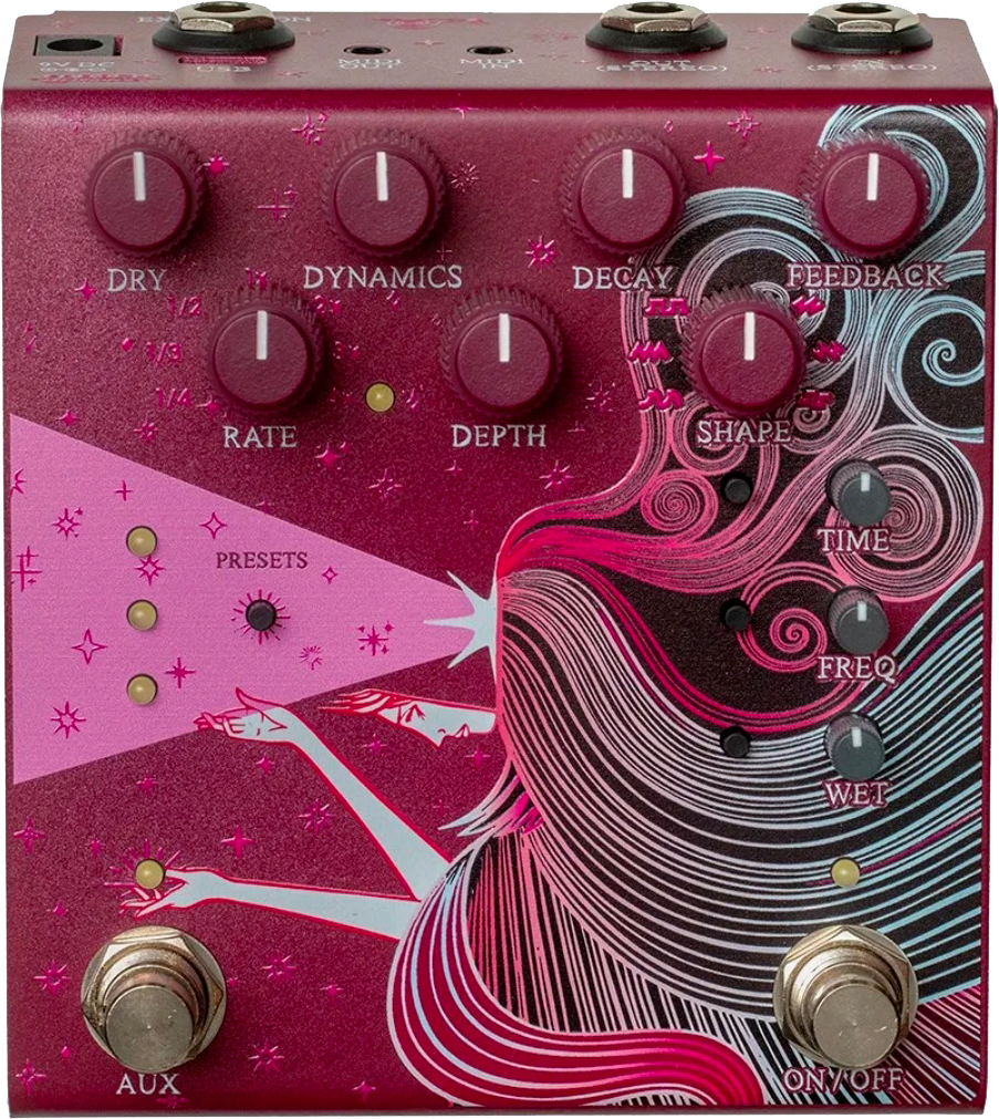 Old Blood Noise Sunlight Stereo Reverb Maroon - Reverb/delay/echo effect pedaal - Main picture