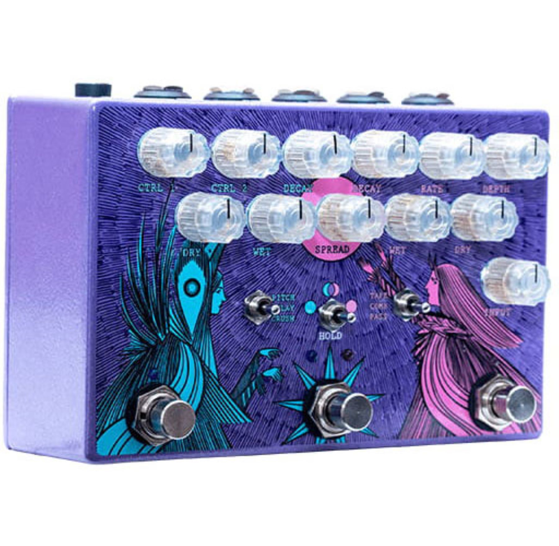 Old Blood Noise Dark Light Ltd Dual Reverb - Reverb/delay/echo effect pedaal - Variation 2