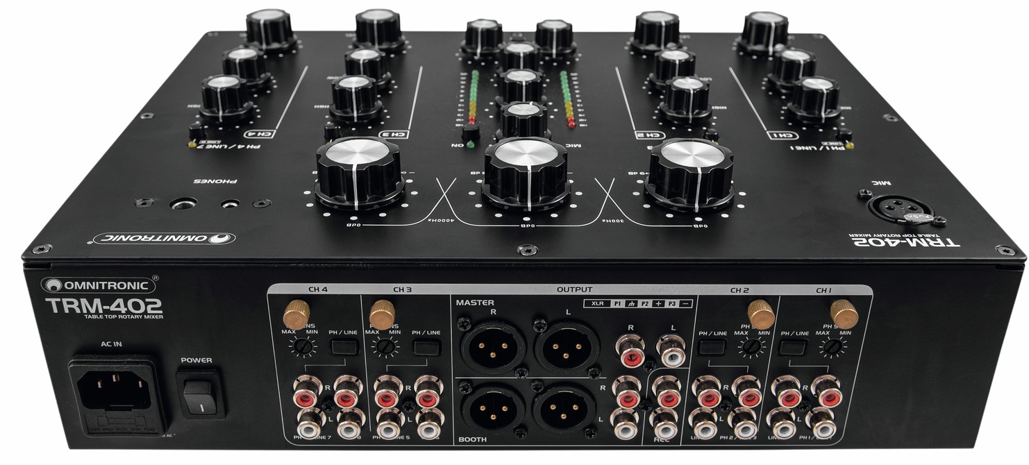 Omnitronic Trm-402 4-channel Rotary Mixer - DJ-Mixer - Variation 2