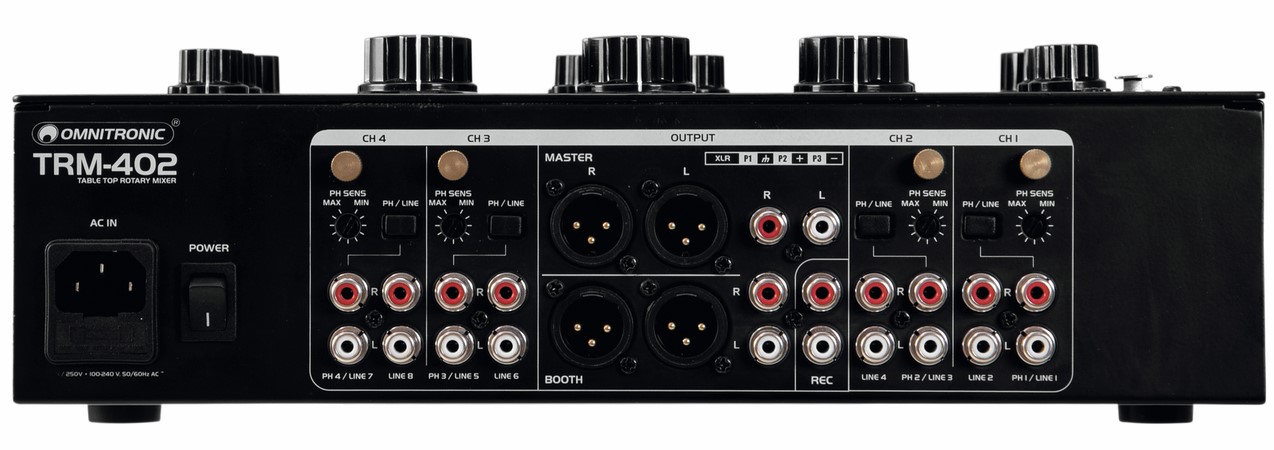 Omnitronic Trm-402 4-channel Rotary Mixer - DJ-Mixer - Variation 3