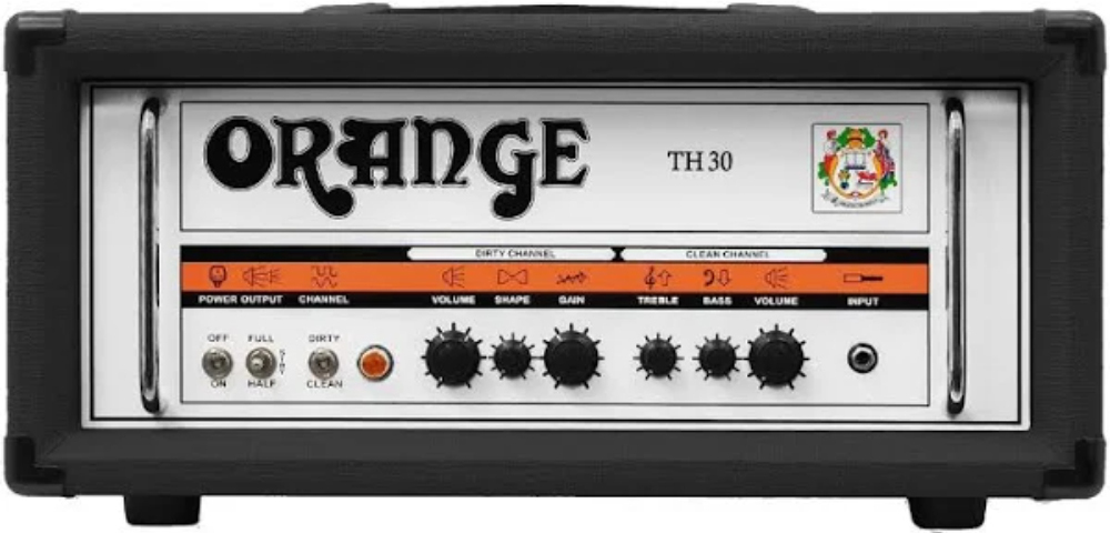 Orange Th30h Head 30w Black - Gitaarversterker top - Main picture