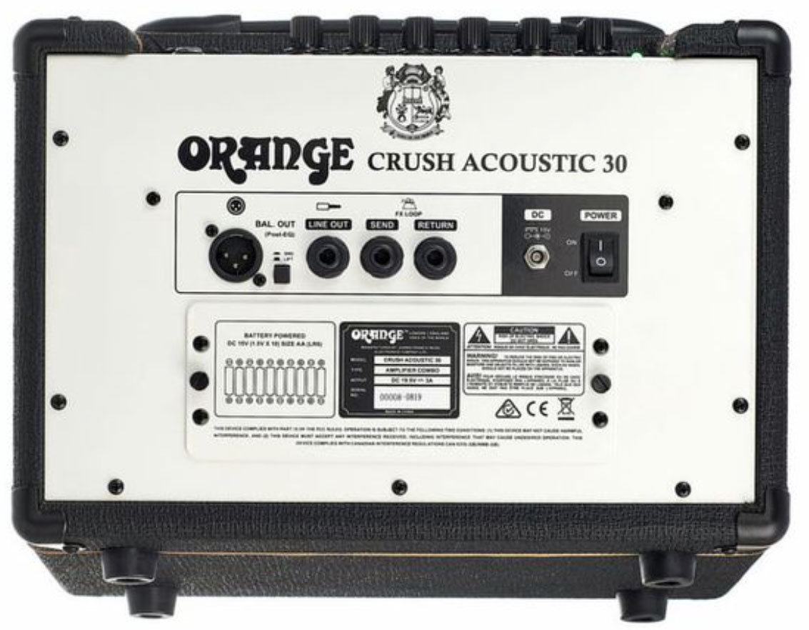 Orange Crush Acoustic 30w 1x8 Black - Combo voor akoestische gitaar - Variation 1