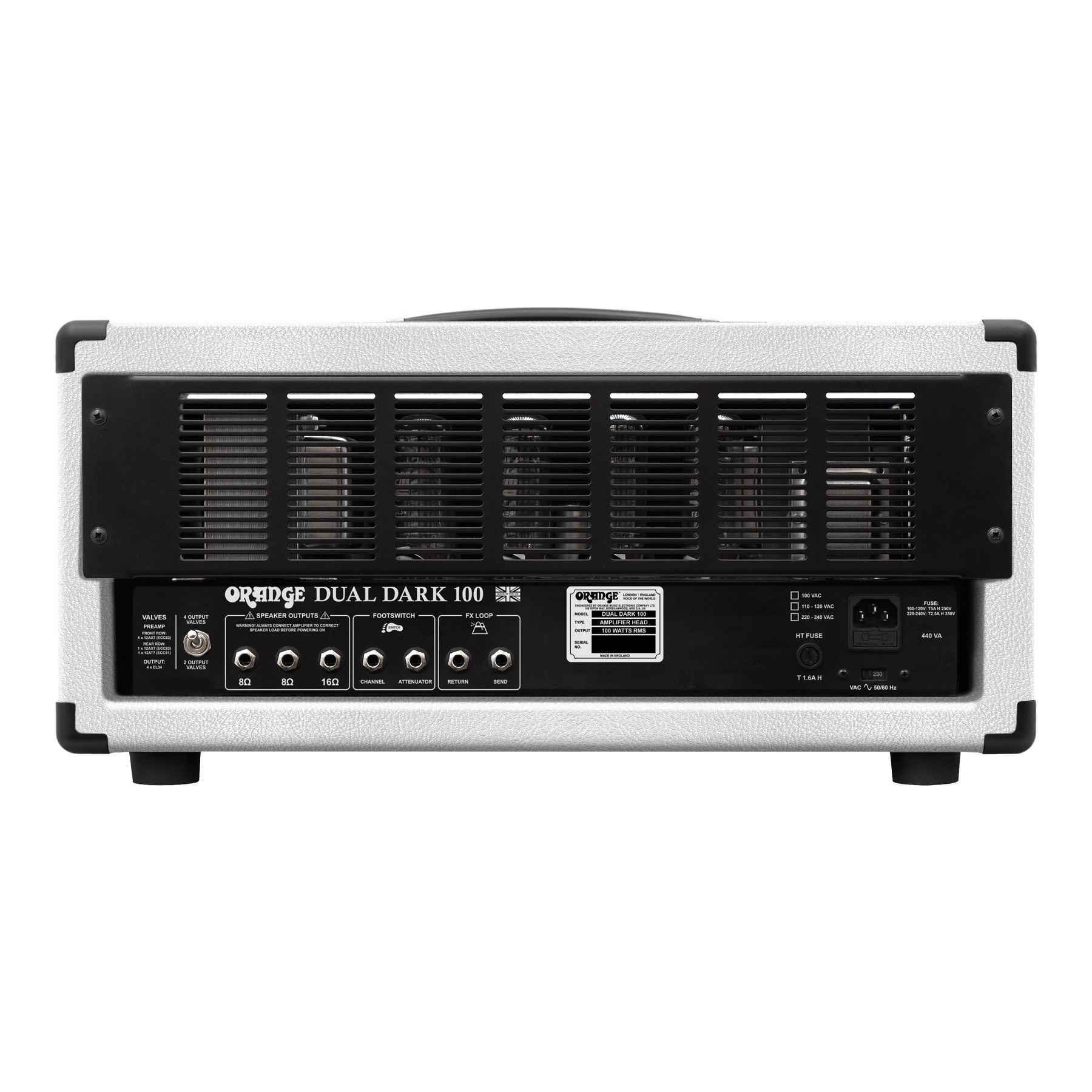 Orange Dual Dark 100 White Head 100w - Gitaarversterker top - Variation 1