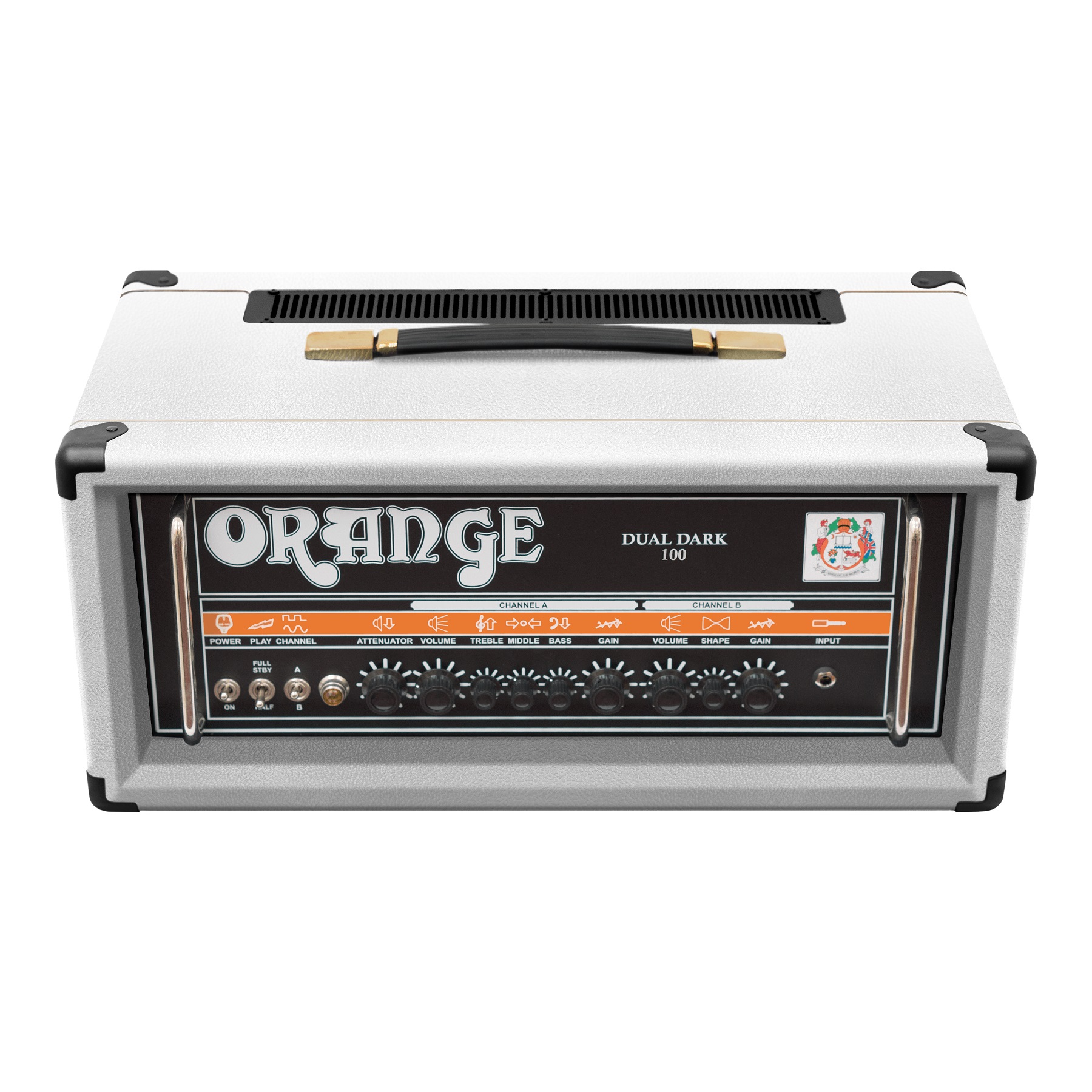 Orange Dual Dark 100 White Head 100w - Gitaarversterker top - Variation 2