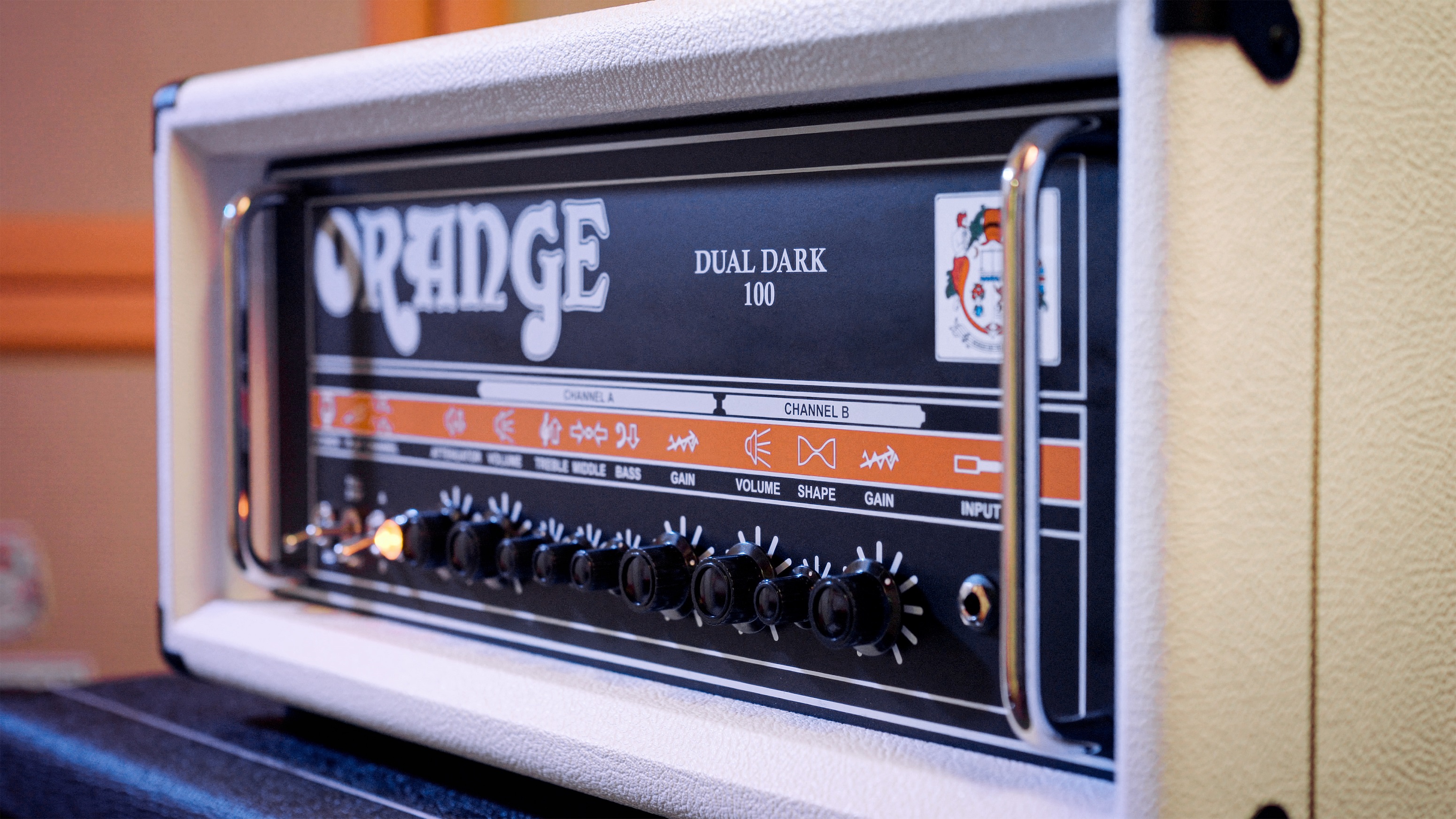 Orange Dual Dark 100 White Head 100w - Gitaarversterker top - Variation 4