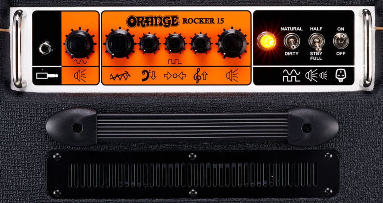 Orange Rocker 15 0.5/1/7/15w 1x10 Black - Combo voor elektrische gitaar - Variation 2