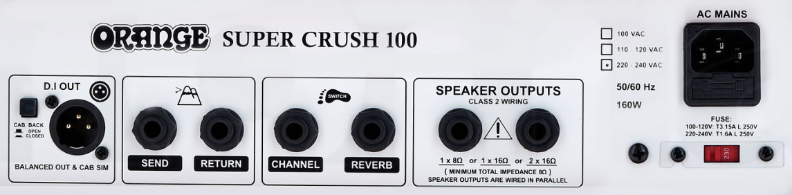 Orange Super Crush 100 Head 100w Black - Gitaarversterker top - Variation 3