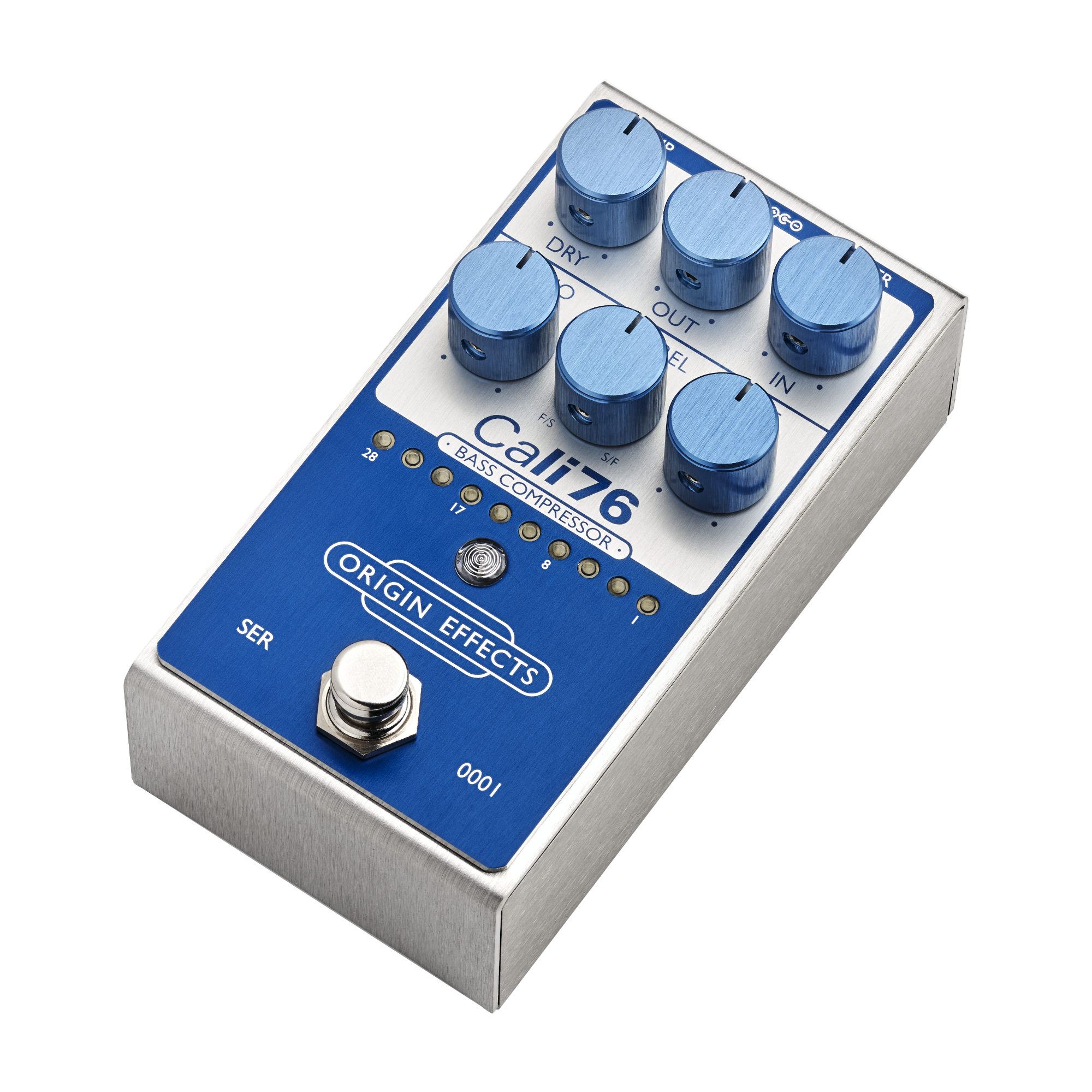 Origin Effects Cali76 Bass Compressor Super Vintage Blue 2024 - Compressor/sustain/noise gate effectpedaal - Variation 1