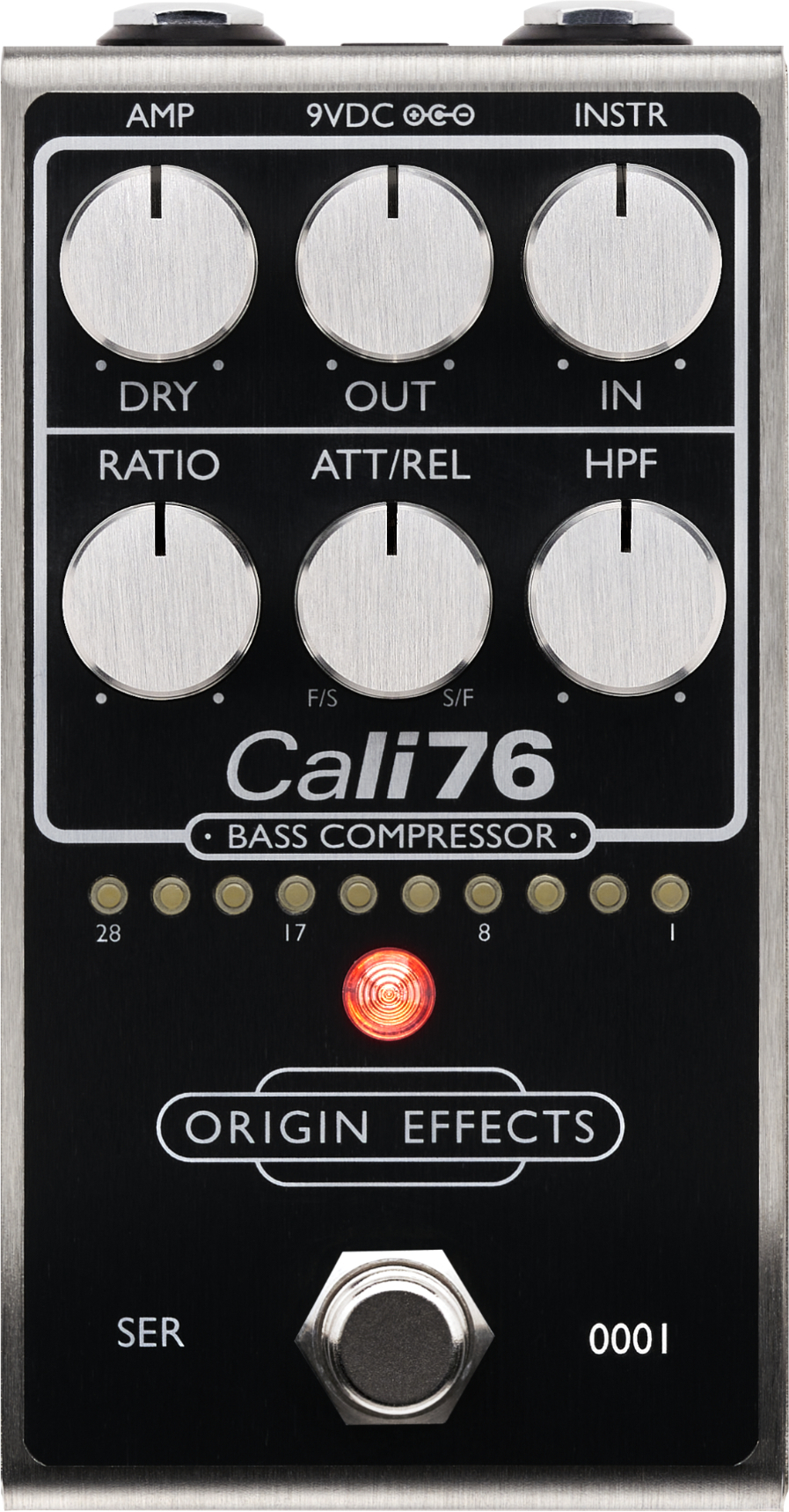Origin Effects Cali76 Bass Compressor Black 2024 - Compressor/sustain/noise gate effectpedaal - Main picture