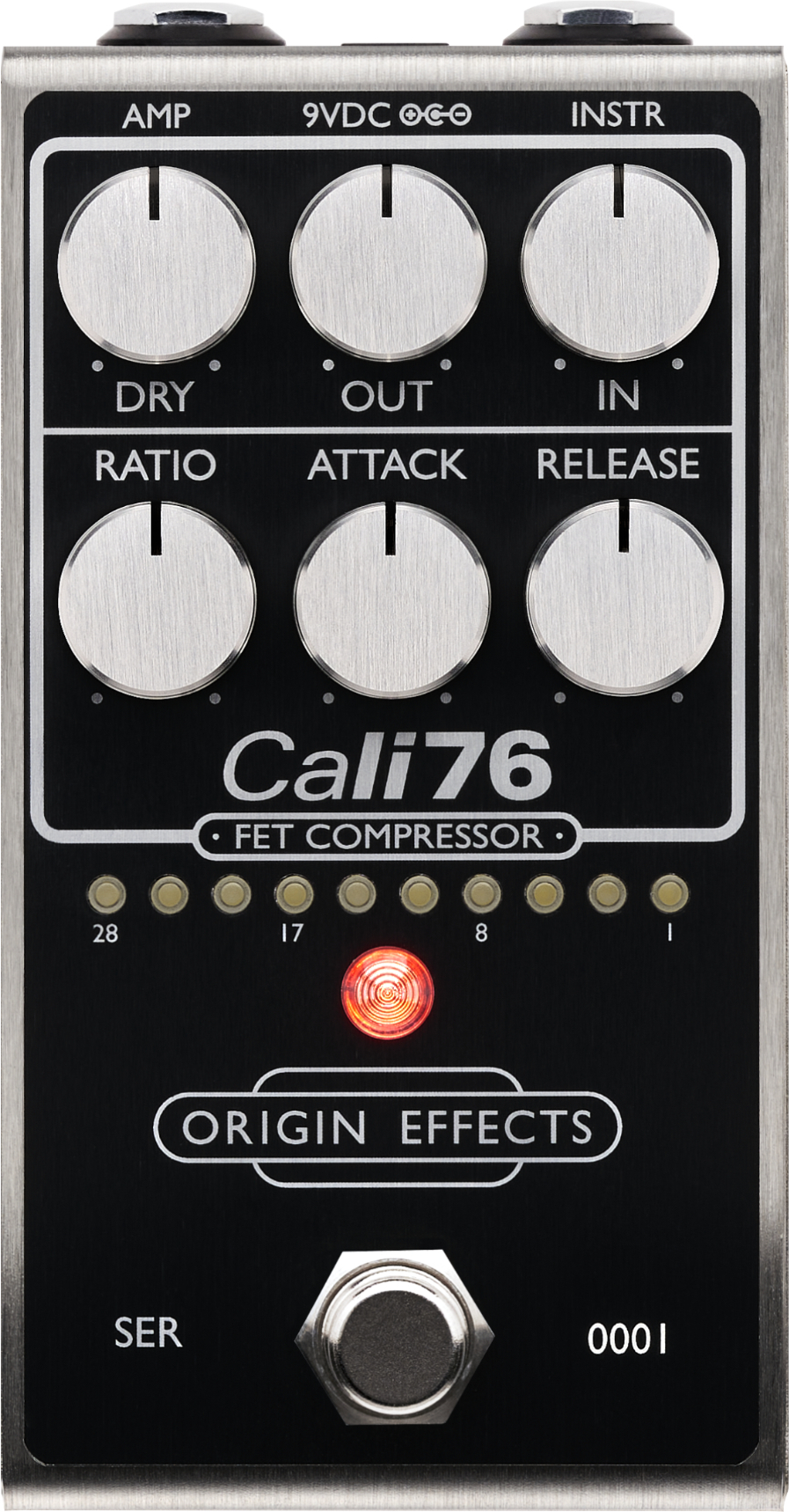 Origin Effects Cali76 Fet Compressor Black 2024 - Compressor/sustain/noise gate effect pedaal - Main picture