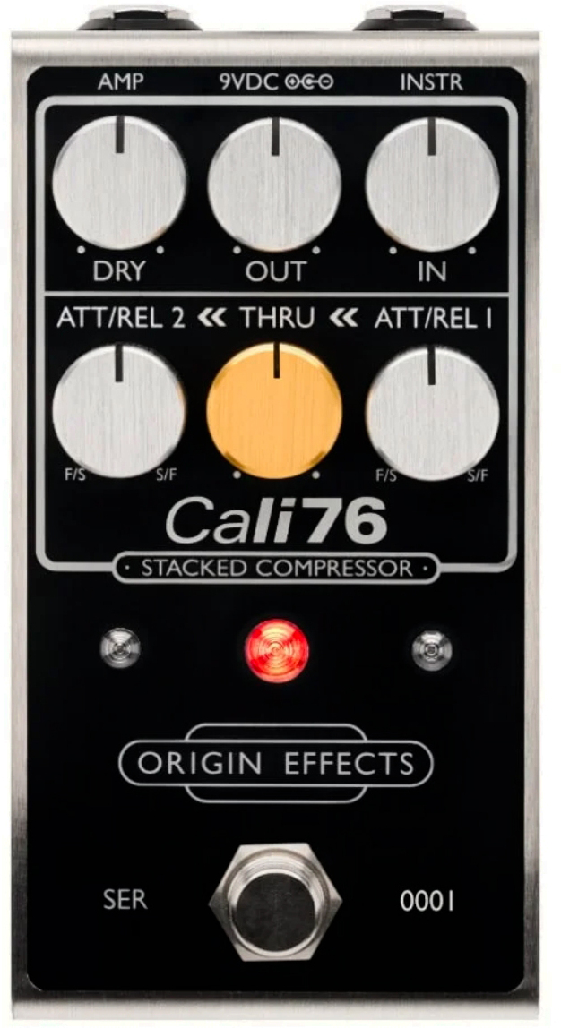 Origin Effects Cali76 Stacked Compressor Black - Compressor/sustain/noise gate effect pedaal - Main picture