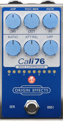 Compressor/sustain/noise gate effectpedaal Origin effects Cali76 Bass Compressor Super Vintage Blue