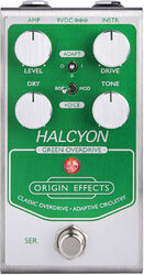 Overdrive/distortion/fuzz effectpedaal Origin effects Halcyon Green Overdrive