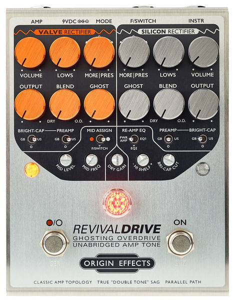 Overdrive/distortion/fuzz effectpedaal Origin effects Revival Drive Standard