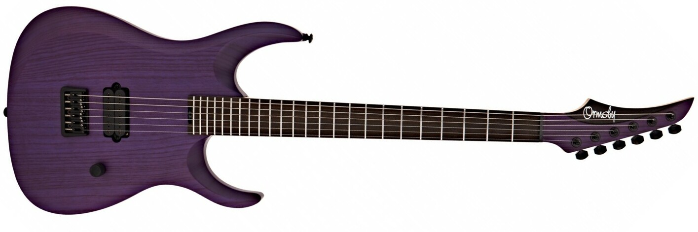 Ormsby Dino Cazares Dc Gtr 6 Signature Baritone H Seymour Duncan Ht Eb - Violaceous - Bariton elektrische gitaar - Main picture