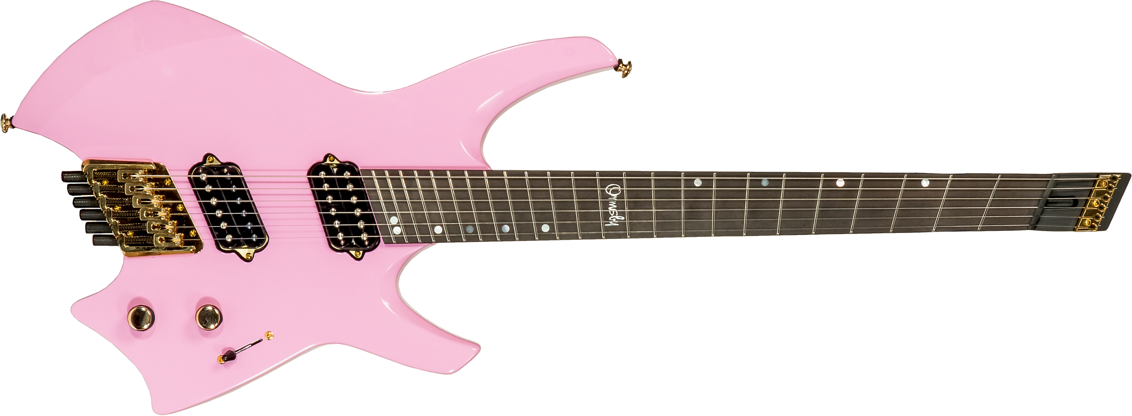 Ormsby Goliath Headless Gtr Run 14c Multiscale 2h Ht Eb - Shell Pink - Multi-scale gitaar - Main picture