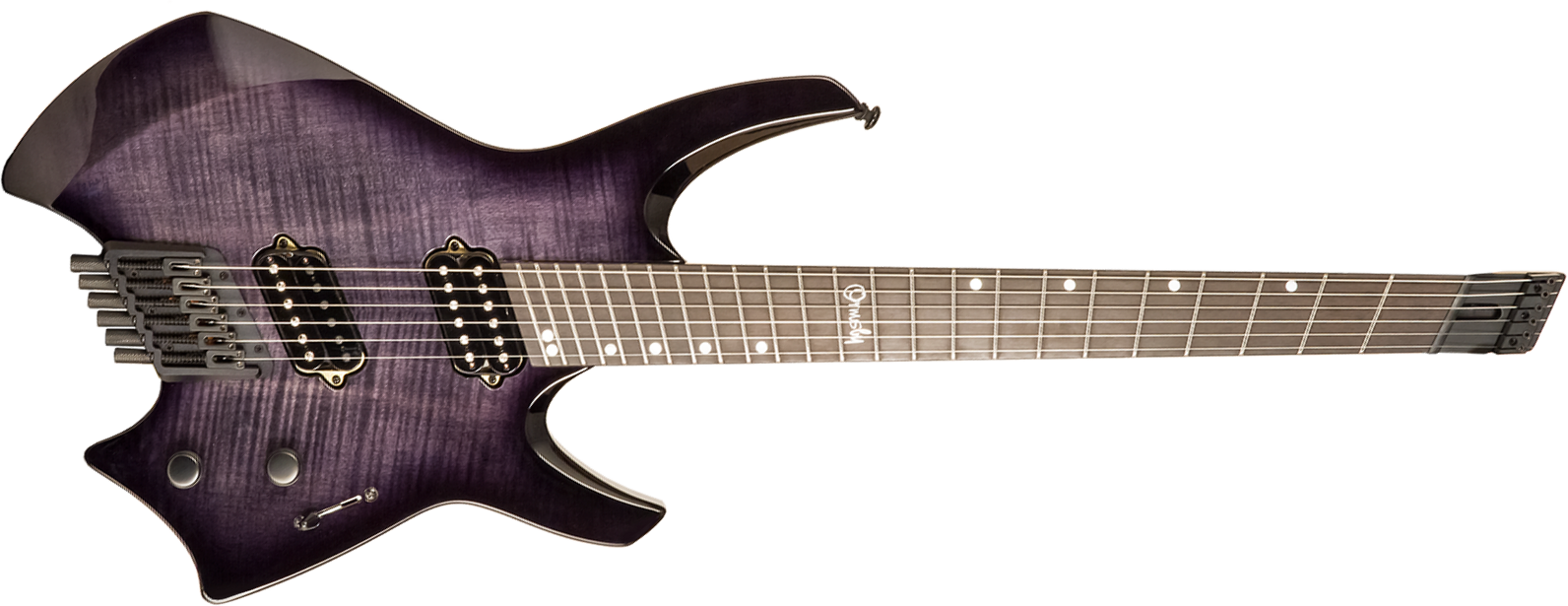 Ormsby Goliath Headless Gtr Run 17 6c Multiscale 2h Ht Eb - Dahlia Black - Multi-scale gitaar - Main picture