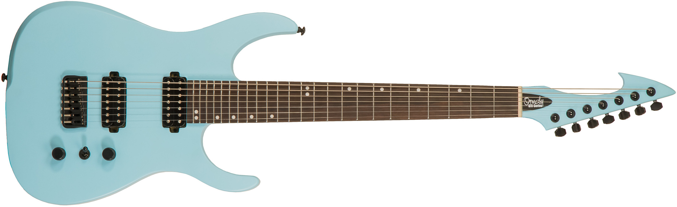 Ormsby Hype Gti-s 7 Standard Scale Hh Ht Eb - Opaline Blue - 7-snarige elektrische gitaar - Main picture