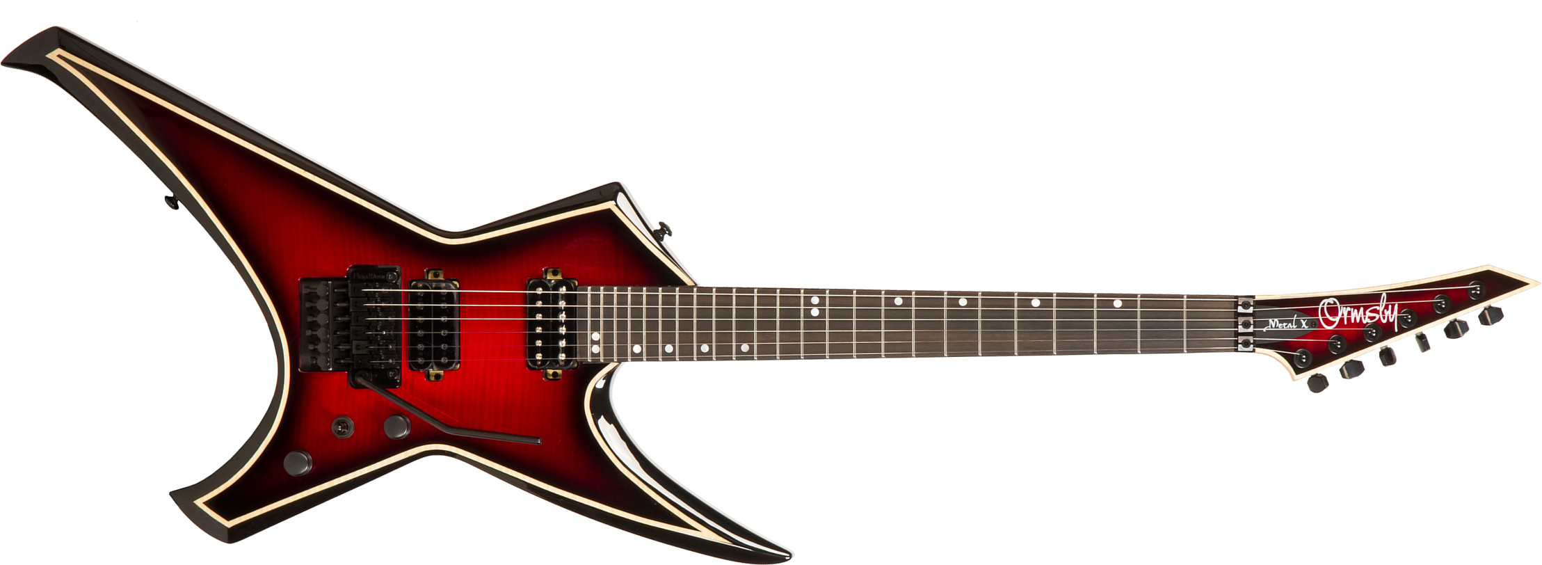 Ormsby Metal X 6 Hh Fr Eb - Red Dead - Metalen elektrische gitaar - Main picture