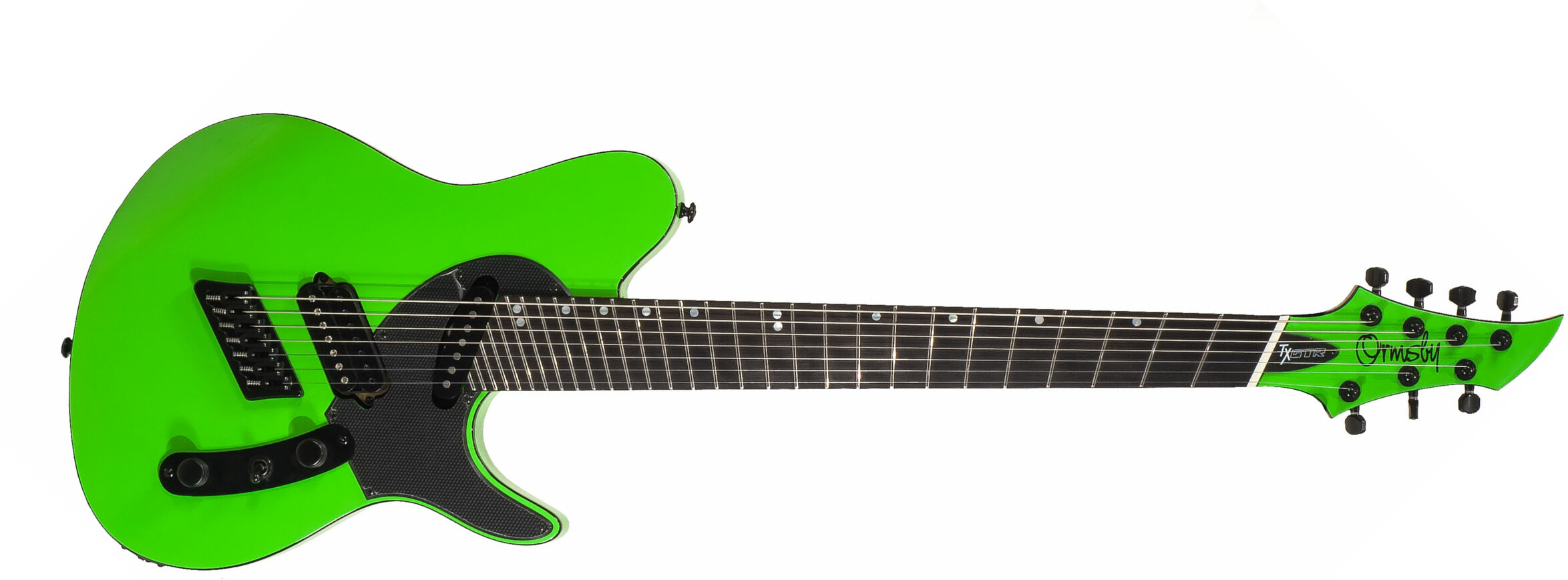 Ormsby Tx Gtr 7 Hs Ht Eb - Chernobyl Green - Multi-scale gitaar - Main picture